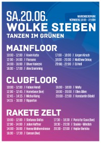WWOLKE SIEBEN Festival - Timetable
