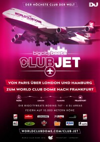 Die BigCityBeats Boeing 747 - 4 DJ-Areas über Europa 