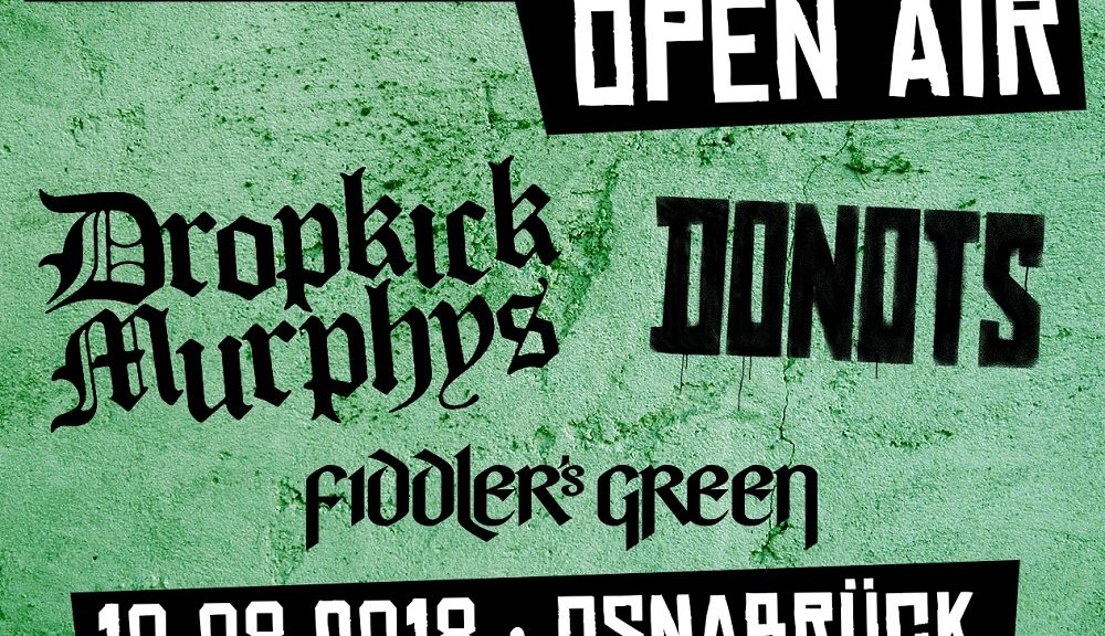 Der Countdown läuft - Schlossgarten Open Air 2018 am 10. August - Donots, Dropkick Murphys, Fiddlers Green